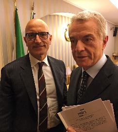 Il coordinatore AGN D.Posca e il presidente della comm.Giustizia N.D’Ascola